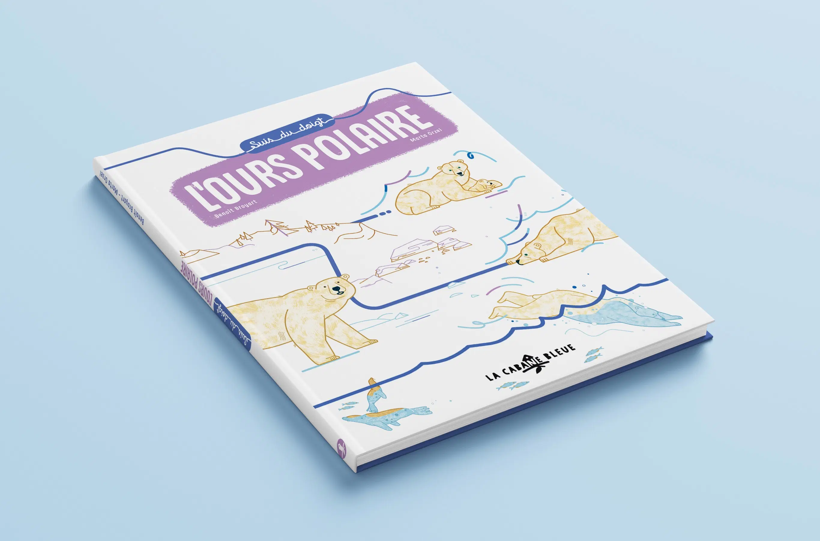 Follow the polar bear with your finger