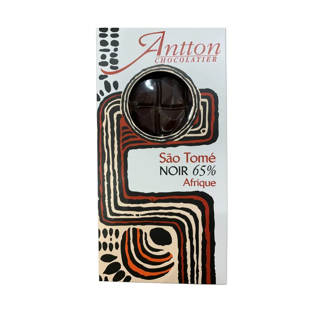 Sao Tomé Origin Tablet, 65% Dark Chocolate, 80g