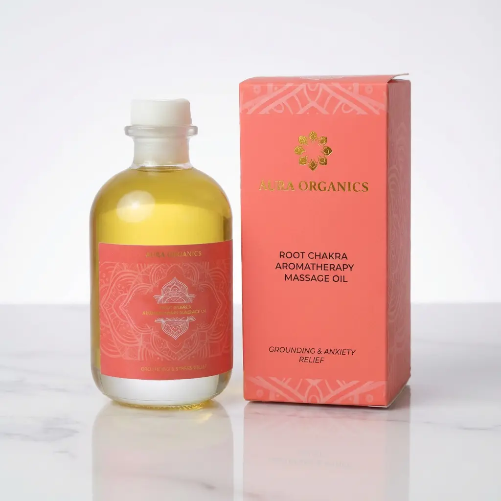 Organic Aromatherapy massage oil - Root Chakra Blend