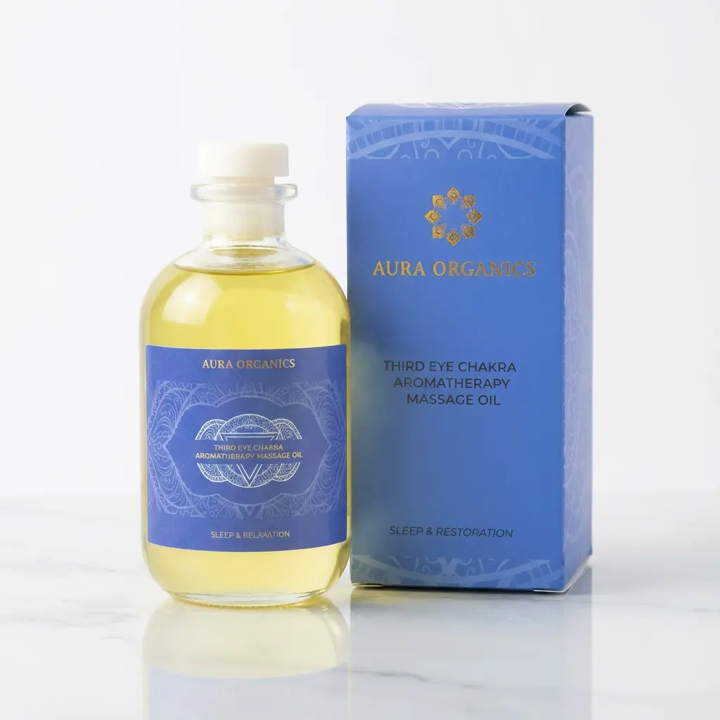 Organic Aromatherapy Massage oil - Third eye Chakra blend