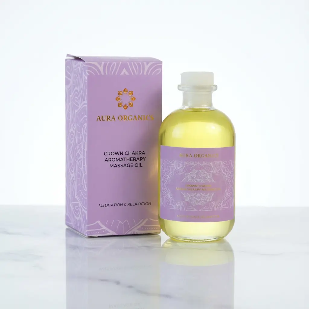 Organic Aromatherapy Massage oil - Crown Chakra Blend