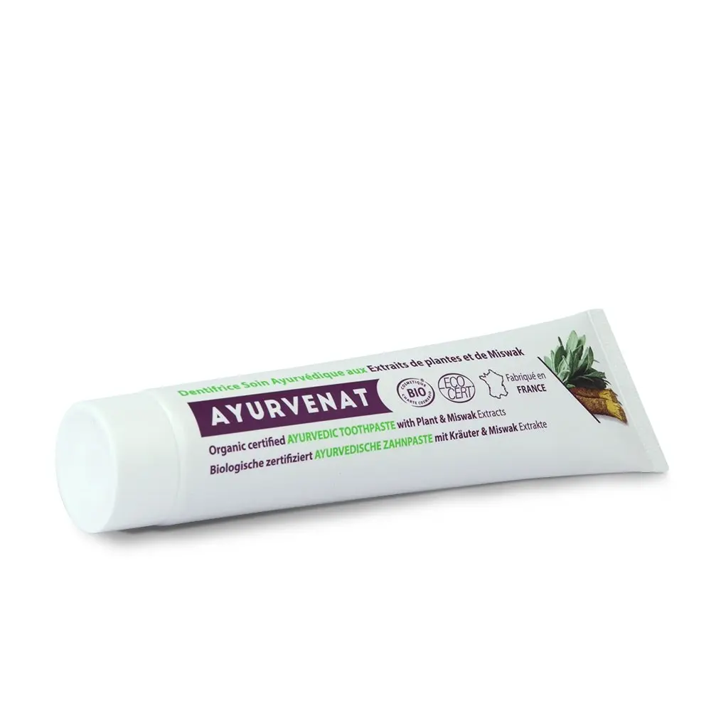 Ayurvedische Zahnpasta mit Bio-Miswak 75ml – AYURVENAT