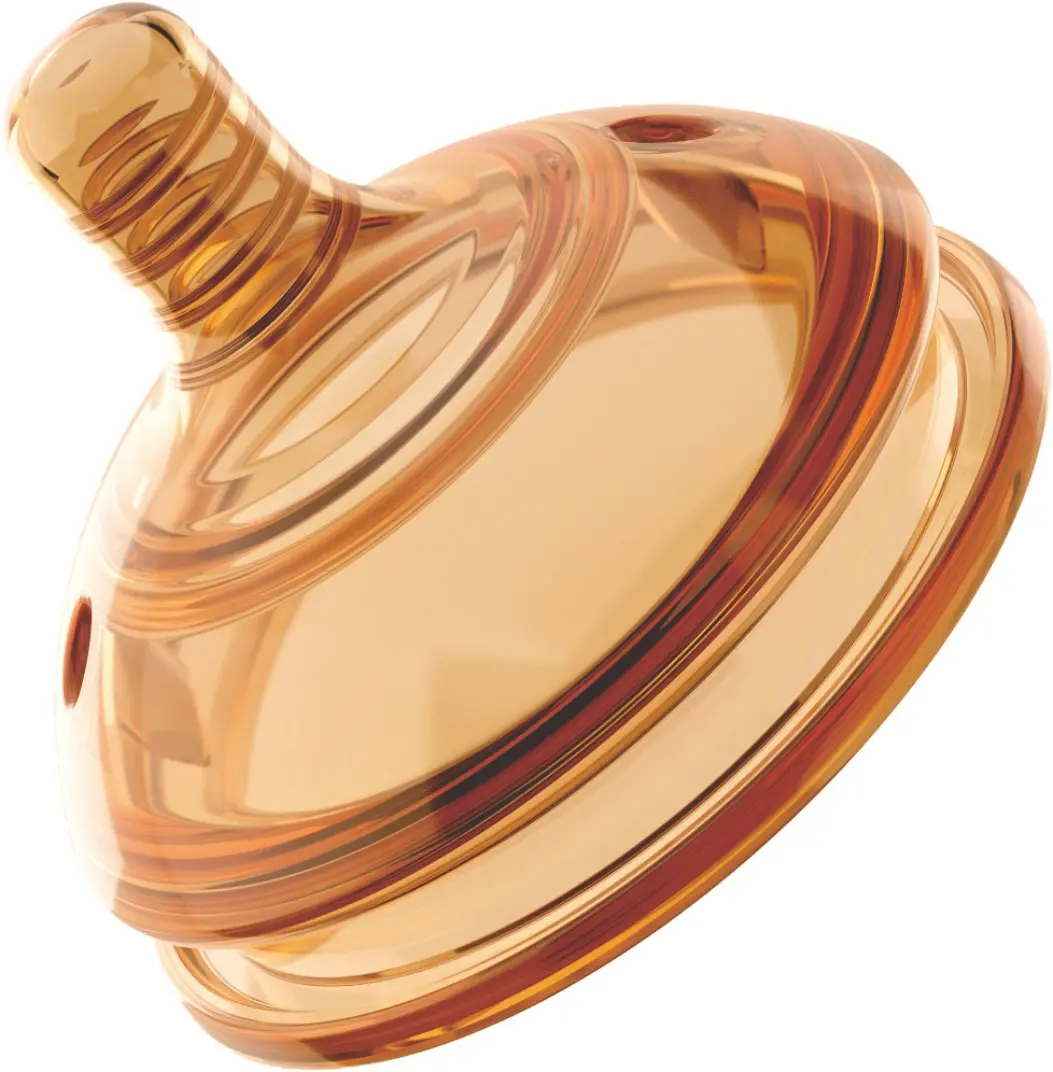 HEORSHE Tetina de repuesto para biberón de cuello ultra ancho X Flow, 2 uds.