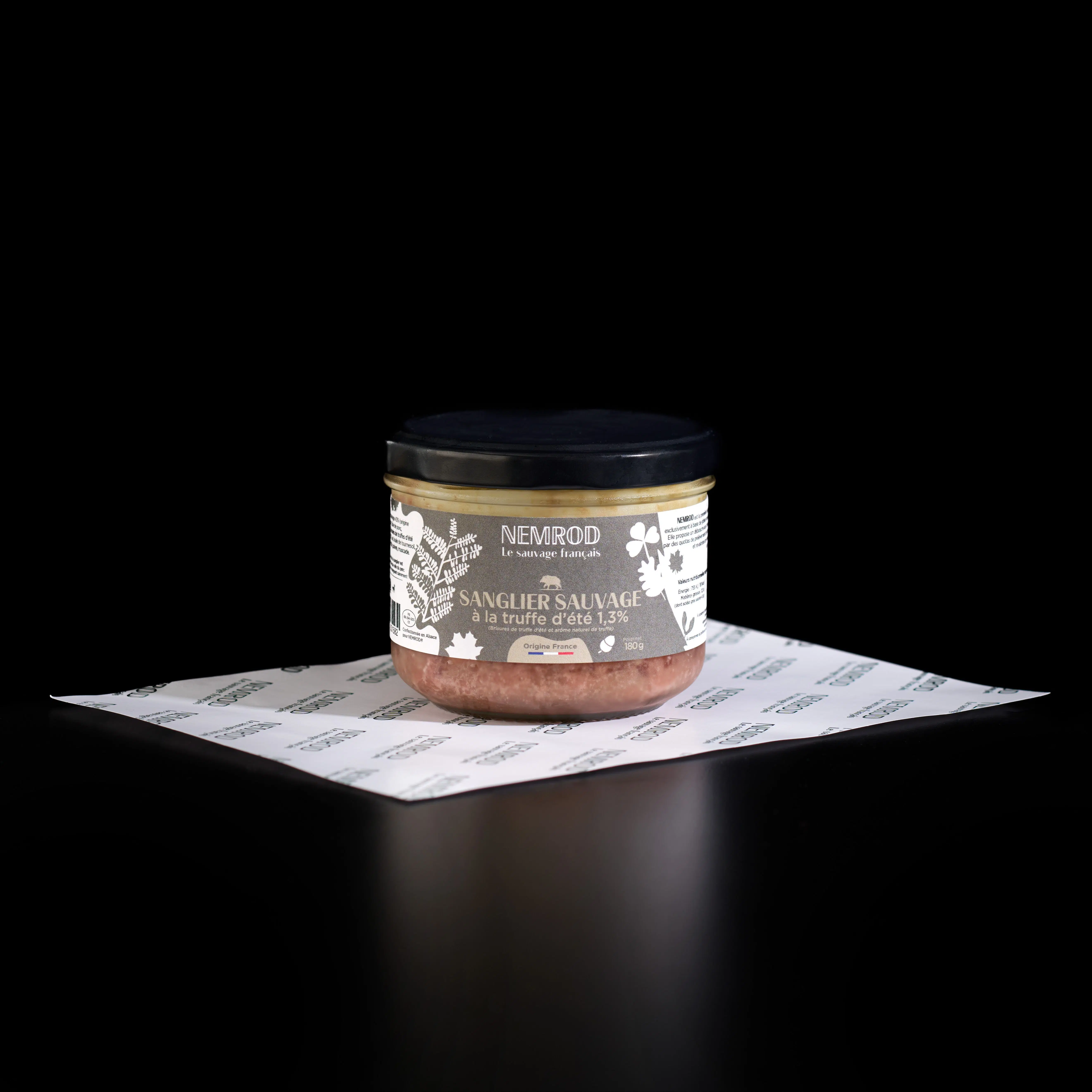 Wildschweinterrine mit Sommertrüffeln - Wild - 180g