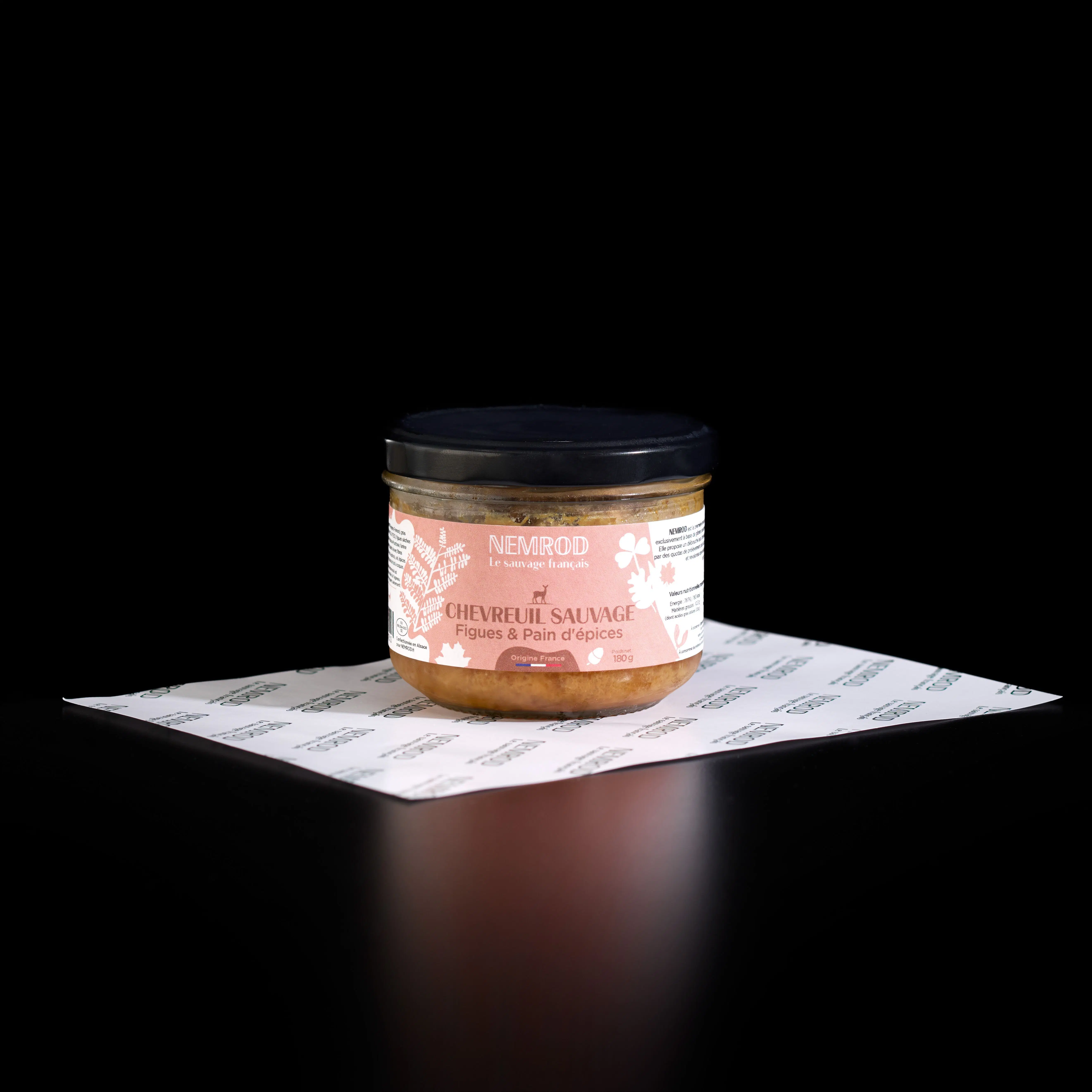 Hirschterrine mit Feigen und Lebkuchen - Wild - 180g