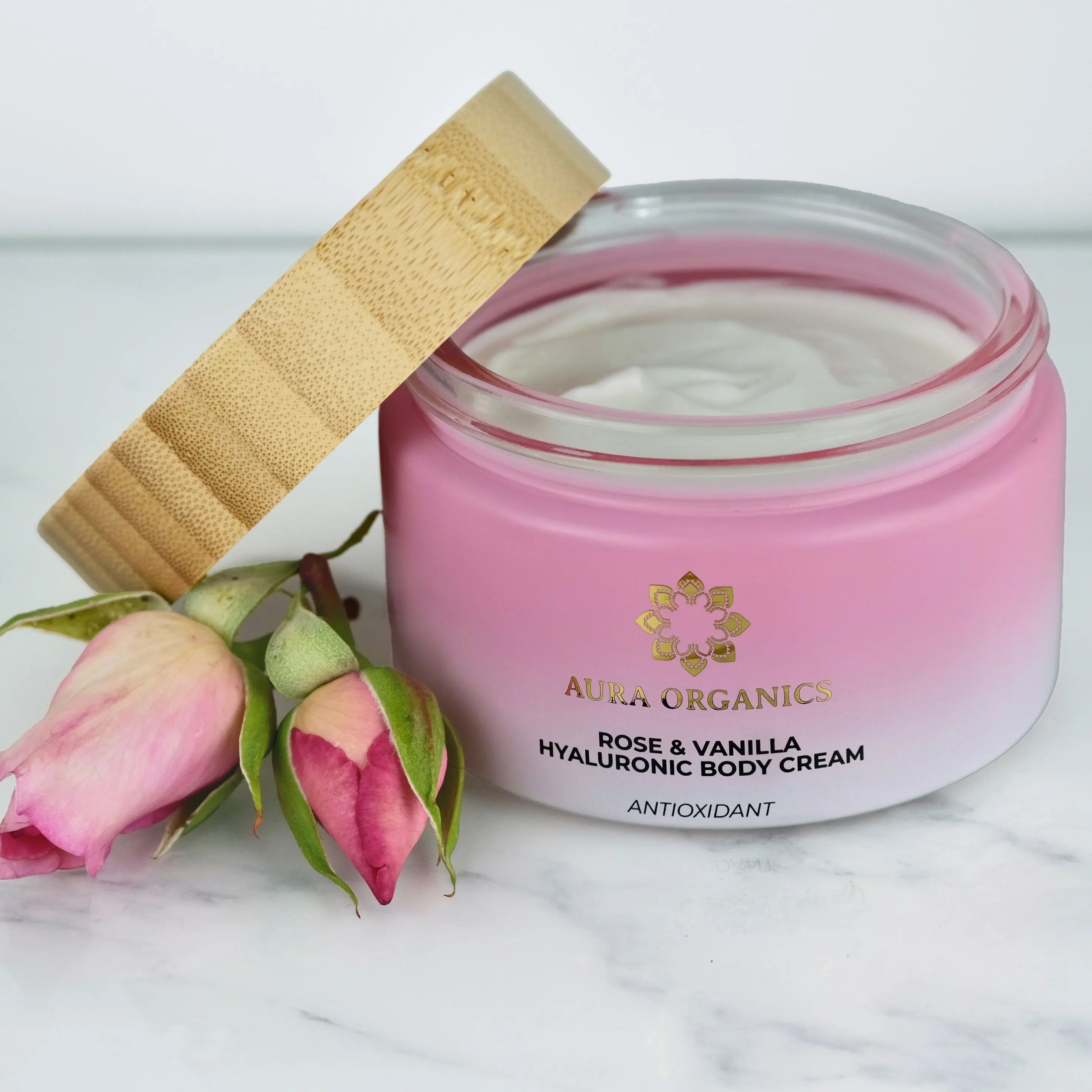 Organic Vegan Body cream - Rose & Vanilla