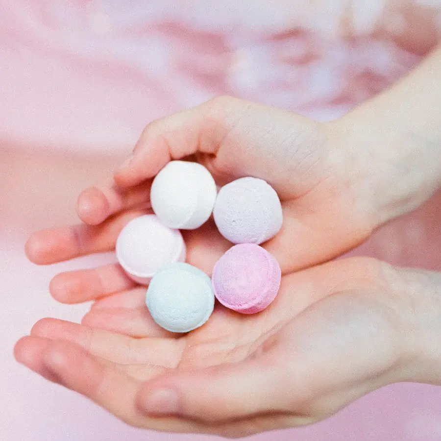 EFFERVESCENT BATH BALLS - OCEAN - 5 x 8G - 17477