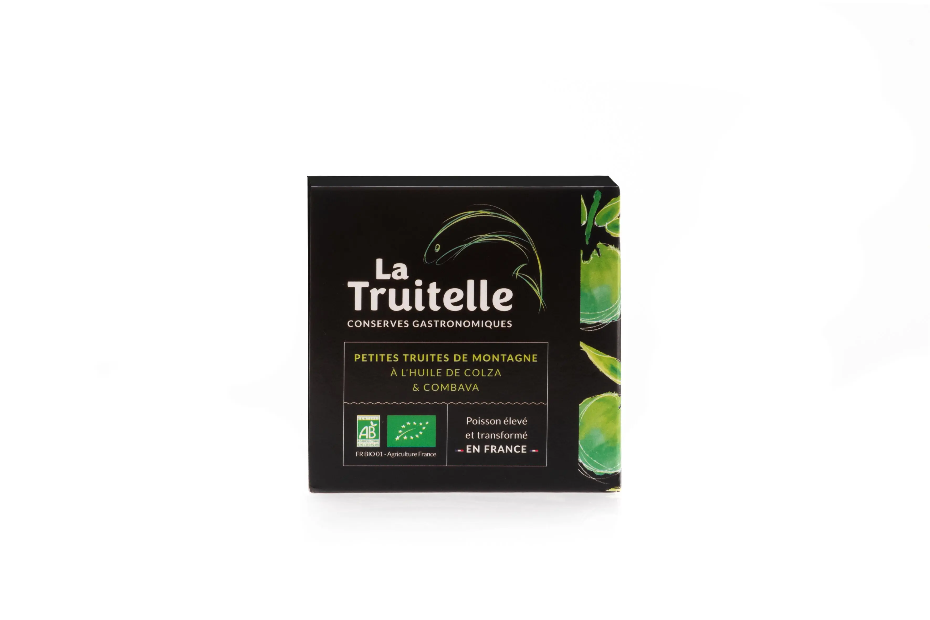 Petites truites de montagne à l’huile de colza et combava
