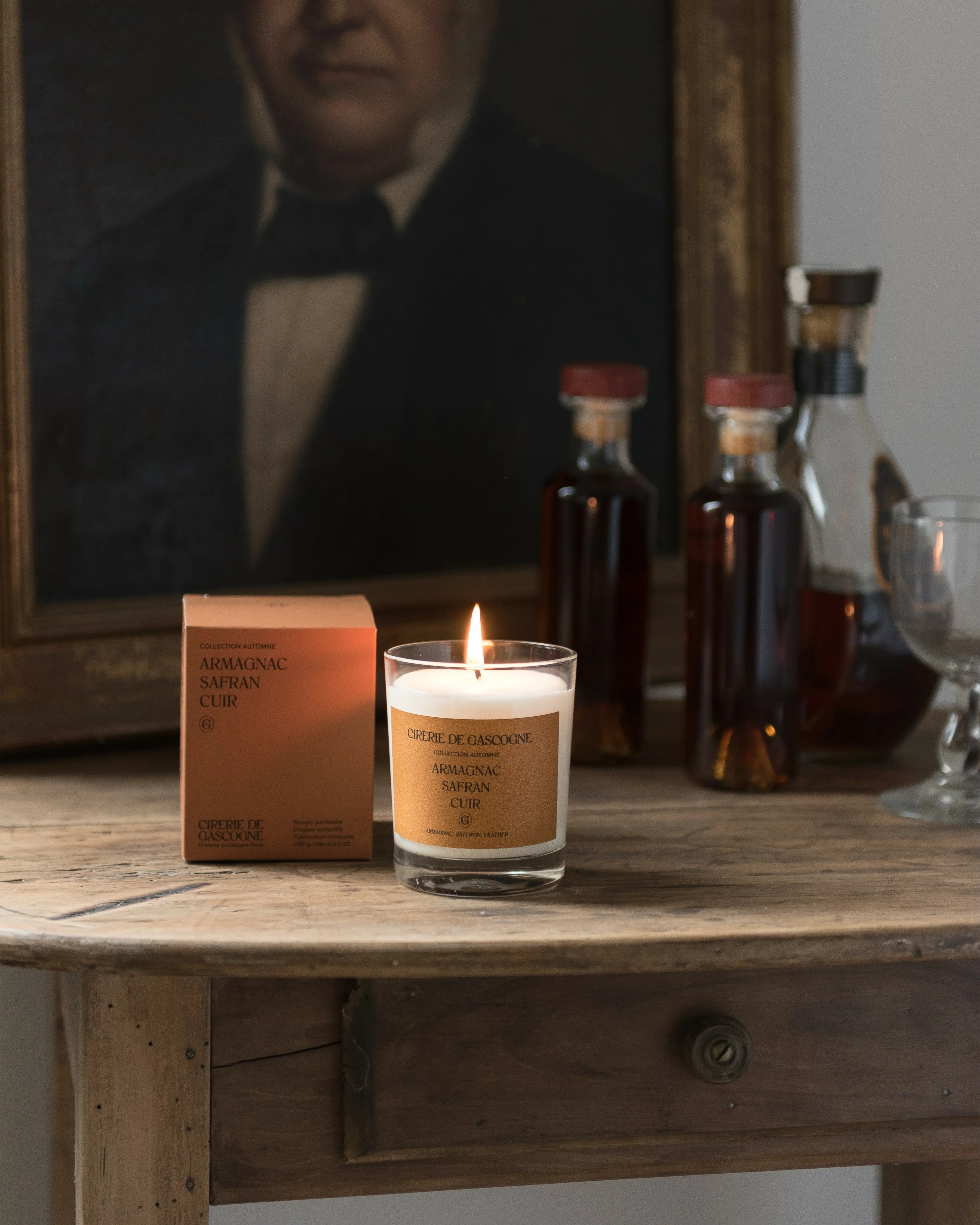 Armagnac-Saffron-Leather Scented Candle