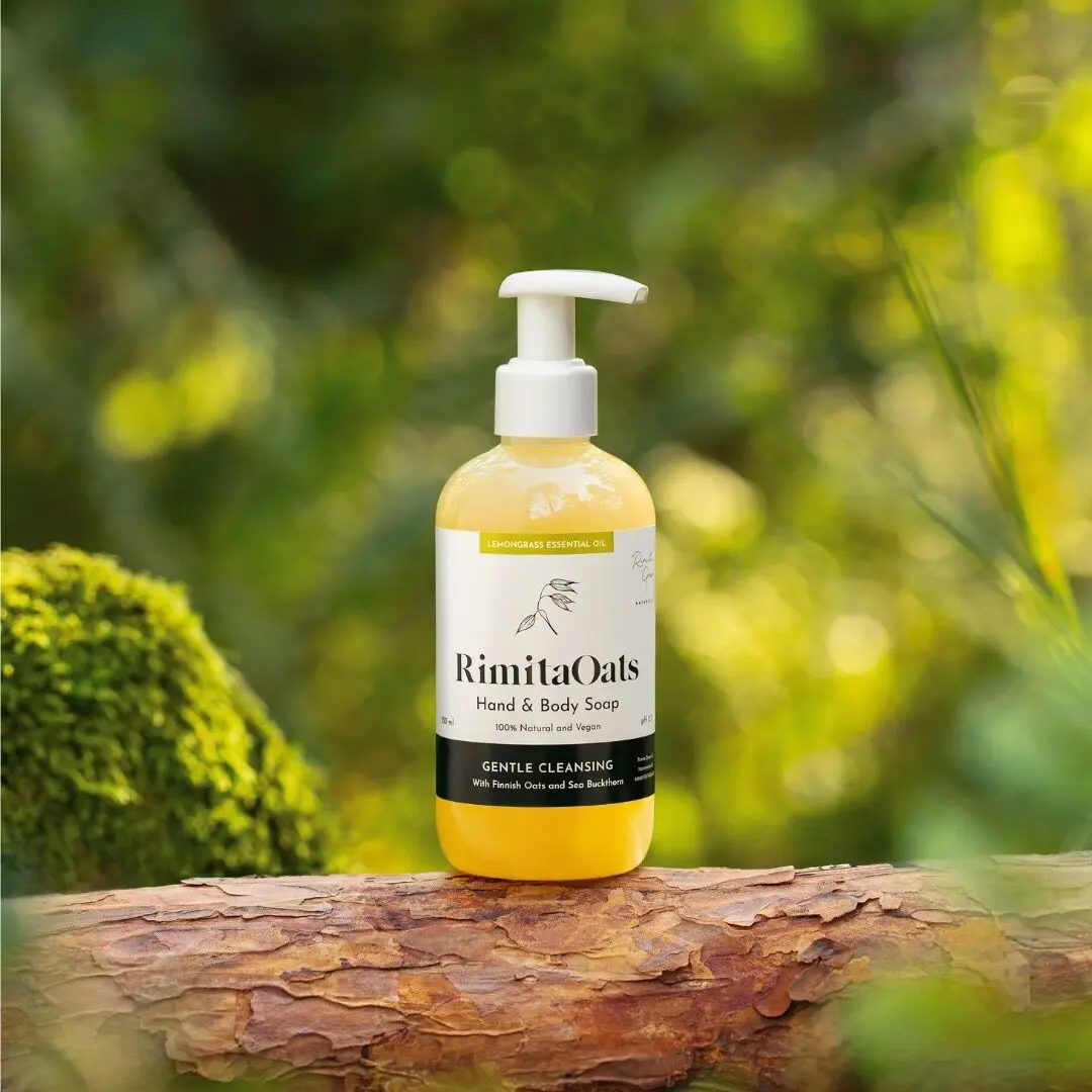 RimitaOats – Hand and Body Soap, scent: Lemongrass Essential Oil 250 ml