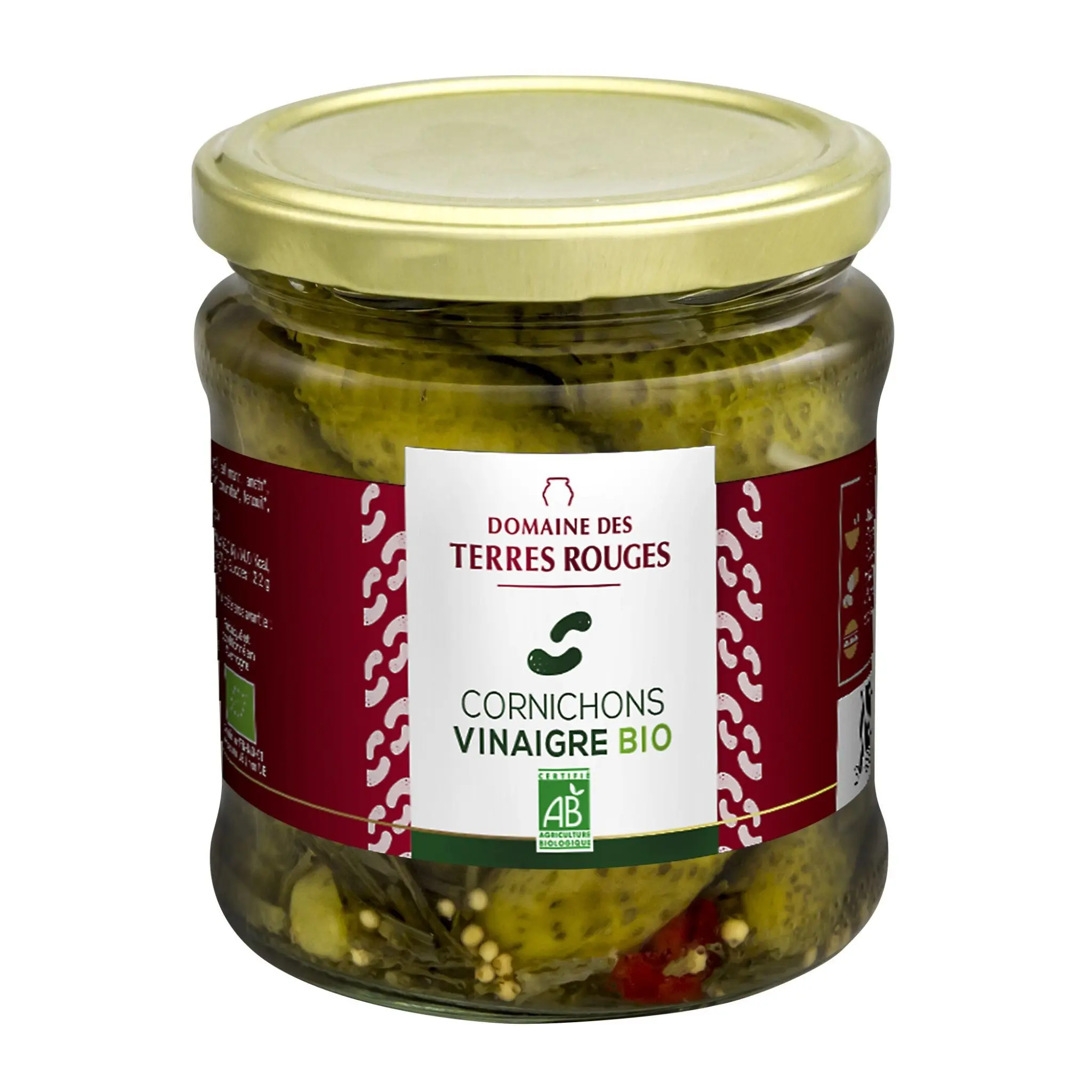 Pickles with organic vinegar 37cl