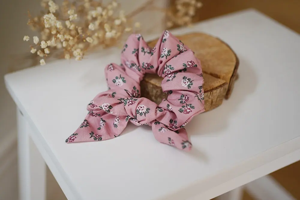 Scrunchie Schleife Gaëlle Fleuri Antik Pink