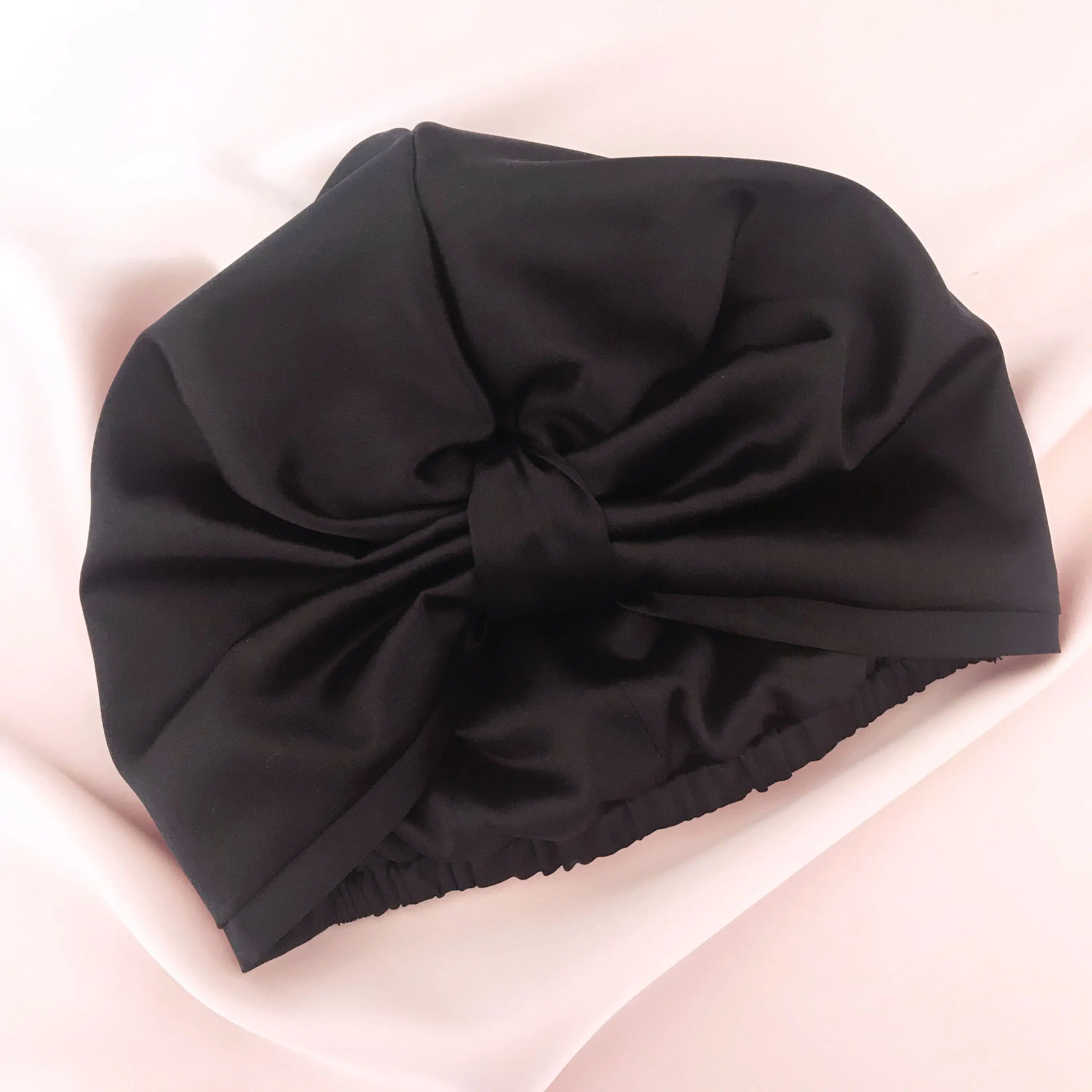 Silk Capuchon Sleep Cap- Onyx